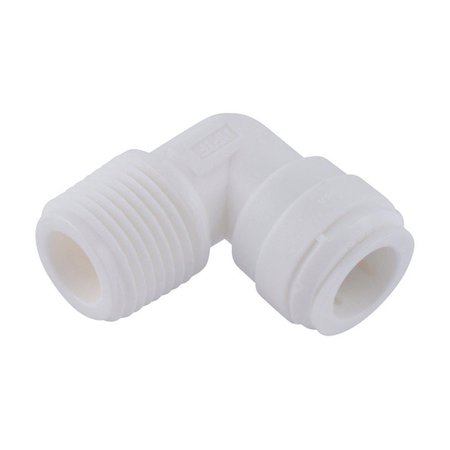 SHARKBITE 0.5 in. OD x 0.5 in. Dia. MIP Plastic Elbow; White 4922464